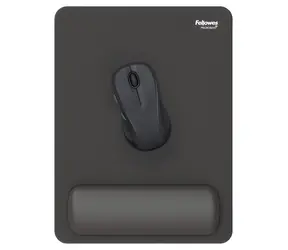 Fellowes BREYTA XL černá / Podložka pod myš a zápěstí / silikonová výplň / Microban / 280 × 210 mm