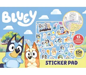 CHARACTER Samolepkový blok Bluey / A3 / přes 250 samolepek