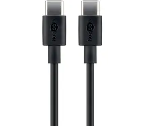 Goobay 66316 černá / Nabíjecí a synchronizační kabel / USB-C / 0,5 m