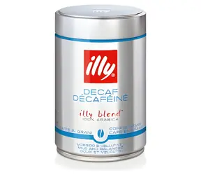 Illy Decaffeinato 250 g / Zrnková káva / 100% Arabica bez kofeinu / Plechovka