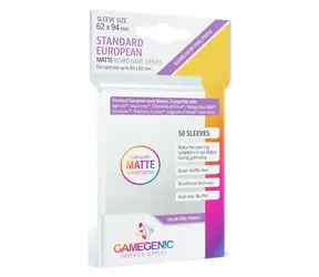 GAMEGENIC Obaly na karty Standard European 62x94 mm / Matné / 50 ks / Polypropylen