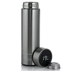 Extralink Smart Travel Mug stříbrná / Chytrý termohrnek / 500 ml / LED displej / nerezová ocel