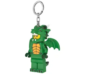 LEGO® Minifigures Svítící figurka Zelený drak / Klíčenka / LED světlo / cca 9 cm / plast