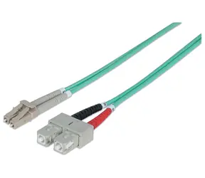 Intellinet 3m modrá / Optický kabel / LC/SC / Multimode OM3