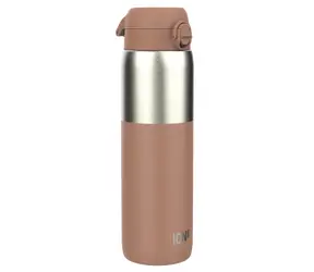 ION8 Láhev Leak Proof Mocha Mousse 1200 ml / Nerez / jednodotykové otevírání / bez BPA