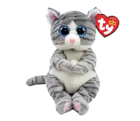 TY Plyšák kočka Mitzi šedá / 15 cm