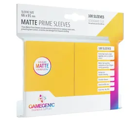 GAMEGENIC Obaly na karty Prime Matte žluté / 66x91 mm / 100 ks