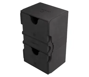 GAMEGENIC Box na karty Stronghold 200+ XL černý / 200 karet / Přihrádka na příslušenství / Magnetické zavírání