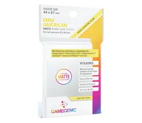 GAMEGENIC Obaly na karty MATTE / 44x67 mm / Mini American / 50 ks