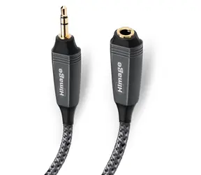 HImage šedá / Audio prodlužovací kabel / Jack 3,5 mm (M) - Jack 3,5 mm (F) / 1,5 m