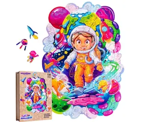 PUZZLER Puzzle Vesmírný dobrodruh / Dřevěné / 120 dílků / od 7 let
