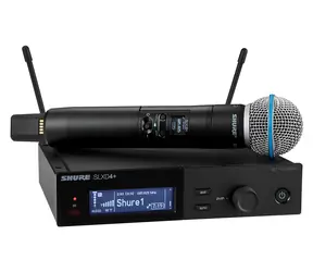 Shure SLXD24+E/B58-G65 / Bezdrátový mikrofonní systém / Ruční vysílač / Kardioidní / 470-606 MHz / 24-bit