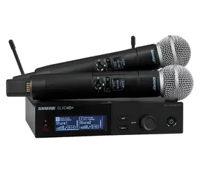 Shure SLXD24D+E/58-G65 / Bezdrátový mikrofonní systém / 2 kanály / 2x ruční mikrofon / UHF 470-606 MHz