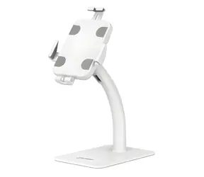 Manhattan Uzamykatelný stojánek pro tablety bílá / Stojánek pro tablety / 7,9"-11" / 360° otočení / náklon 20°/-110°