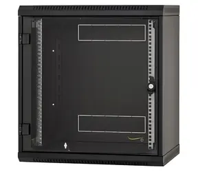 Triton RUA-09-AS6-BAX-A1 / Nástěnný rozvaděč / 9U / 600x600 mm / skleněné dveře / odnímatelné bočnice / černý