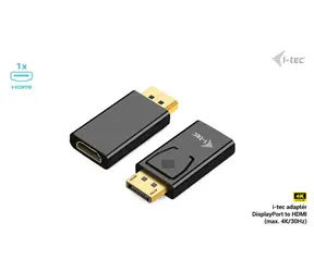 i-tec Passive DisplayPort to HDMI Adapter / Redukce / DisplayPort - HDMI / 4K 30Hz / DP++