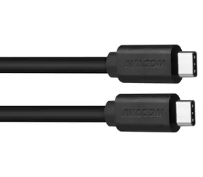 AVACOM datový a nabíjecí kabel USB-C - USB-C 40cm černá / Datový kabel / USB 3.1 Gen 1