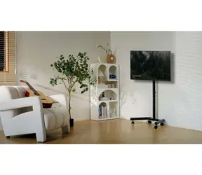 Manhattan Mobilní TV stojan na kolečkách 13-50" / VESA 75-200 mm / nosnost 20 kg / výškově nastavitelný, sklopný