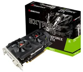 Biostar GeForce GTX 1050 Ti / Grafická karta / 1291-1392 MHz / 4GB GDDR5 / 128-bit / DVI, HDMI, DP