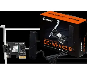 GIGABYTE GC-WFAX210 / Intel AX210 / PCIe karta / BT 5.2 + Wi-Fi 6E / 802.11ax / EZ-Plug anténa