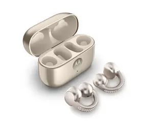 Motorola Moto Buds Loop béžová / Bezdrátová sluchátka / klip na ucho / ANC / Bluetooth 5.0