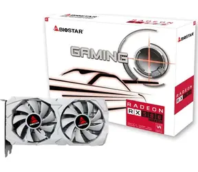Biostar Radeon RX 580 White 8GB D5 / Grafická karta / 1244 MHz / 8GB GDDR5 / 256-bit / HDMI + 2x DP