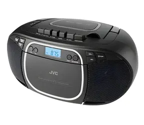 JVC RC-E451B černá / Přenosný přehrávač / CD / Kazeta / FM / Bluetooth / USB / 3,2 W