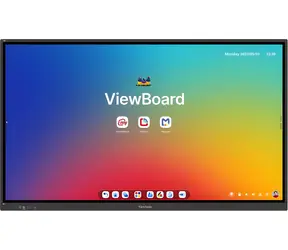 65" ViewSonic IFP6534 černá / Interaktivní displej / 4K UHD / Dotykový / Android 14 EDLA / 3x HDMI