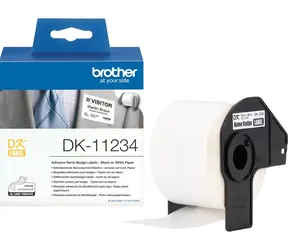 Brother DK-11234 / Štítek na oděv / 60 x 86 mm / 260 ks