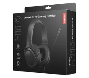 Lenovo H110 Gaming černá / Herní sluchátka / Mikrofon / Jack 3,5mm