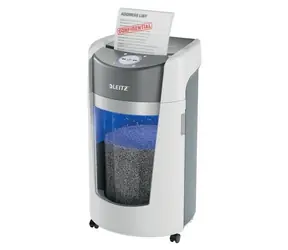 Leitz IQ OptiMax Office 550 bílá / Skartovač / DIN P-5 / Mikrořez 2x15 mm / 35 l