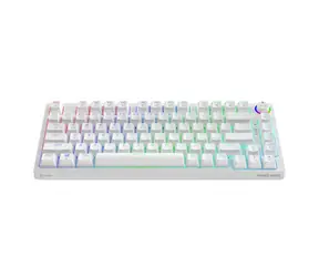 SAVIO Phenix bílá / Mechanická klávesnice / bezdrátová / Gateron Red Pro / RGB