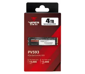 Patriot Viper PV593 4TB / SSD / M.2 2280 / PCIe Gen5 x4 NVMe / R: 14000 MB/s / W: 13000 MB/s