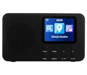 Camry CR 1918 černá / Přenosné rádio / Internetové / Wi-Fi / Bluetooth / 2,4” displej