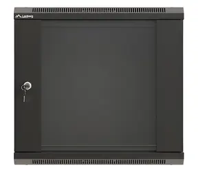 Lanberg WF03-5309-10B černá / Nástěnný rozvaděč / 19" / 9U / 540×350 mm / skleněné dveře / Nosnost 60 kg