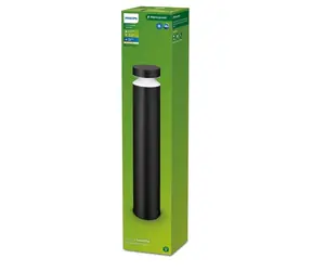 Philips Laven černá / Venkovní sloupkové svítidlo / 6 W / 720 lm / 2700K / IP44