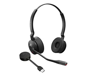 Jabra Engage 55 SE černá / Stereo bezdrátová náhlavní souprava / mikrofon / DECT / USB-C / UC