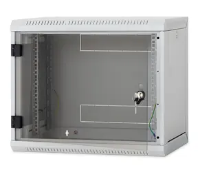 Triton rozvaděč nástěnný 9U 400mm / Rozvaděč / Nástěnný / odnímatelné boční kryty / plechové dveře