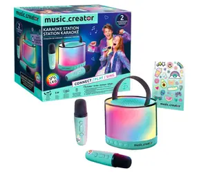 CANAL TOYS Mini karaoke stanice / Bluetooth reproduktor / 2x bezdrátový mikrofon / od 14 let