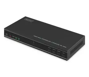 Digitus HDMI Video Wall Controller 4 Displays / Video wall controller / 4K/30Hz / HDMI 2.0 / RS232 / Nástěnná montáž