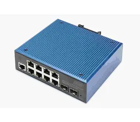 DIGITUS / Switch / L2 managed / 8x Gigabit RJ45 + 2x SFP Uplink / DIN