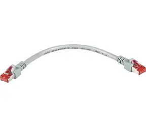 EFB Cat6a S/FTP šedá / Patch kabel / RJ-45 / 0,15 m / LSZH