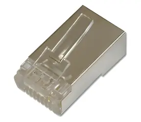 Digitus konektor RJ45 Cat5e stíněný pro kulaté kabely / Konektor RJ45 / STP / 8P8C / 100 ks