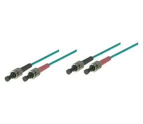 Good Connections modrá / Optický patch kabel / ST/ST / Multimode OM3 / Duplex / 10 m