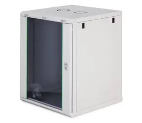 Digitus Dynamic šedá / Nástěnný rozvaděč / 19" / 16U / 785x600x600 mm / uzamykatelné skleněné dveře