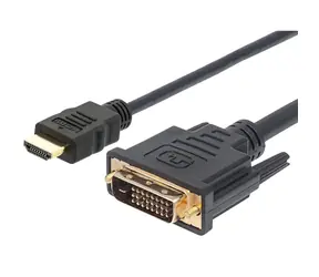 Techly ICOC-HDMI-D-045 černá / Kabel HDMI - DVI-D / 5 m / pozlacené konektory