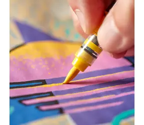 Sharpie Creative černá / Akrylový popisovač / štětcový hrot / vodovzdorný / 1ks