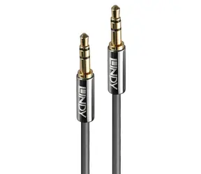 Lindy Cromo Line antracitová / Audio kabel / 3,5 mm jack - 3,5 mm jack / 5 m