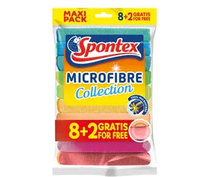 Spontex Univerzální utěrky z mikrovlákna / Utěrka / mikrovlákno / 10 ks / do 60 °C