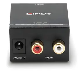Lindy Audio Phono na TosLink a koaxiál / Převodník / ADC / analogový na digitální signál